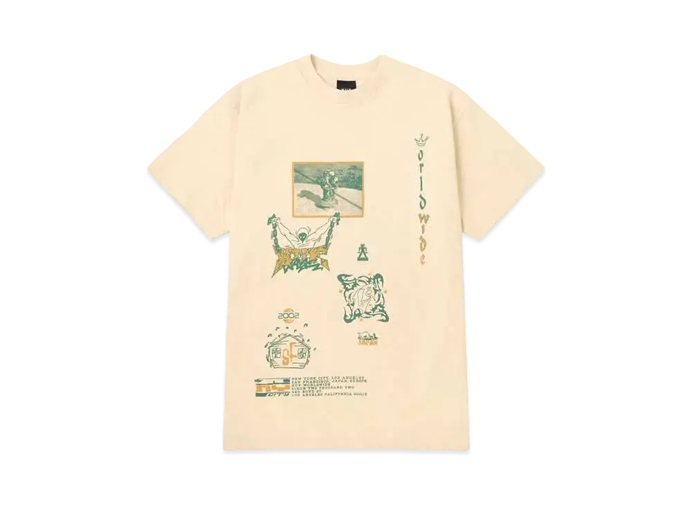HUF Spring 24 Zine Washed Tee "Wheat"