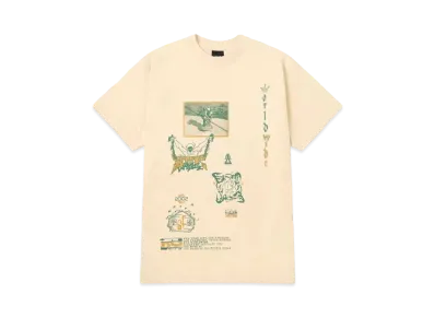 HUF Spring 24 Zine Washed Tee "Wheat"