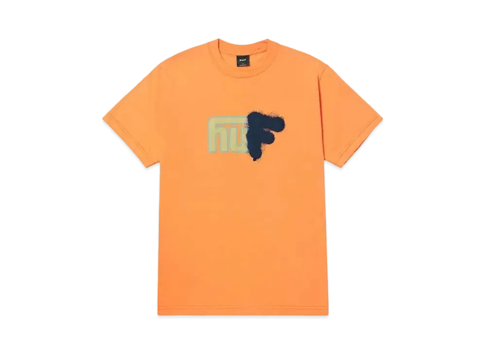 HUF Spring 24 Upside Downtown Tee "Tangerine"
