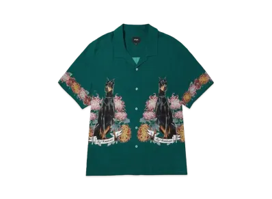 HUF Spring 24 Best Boys Ss Resort Shirt "Pine"