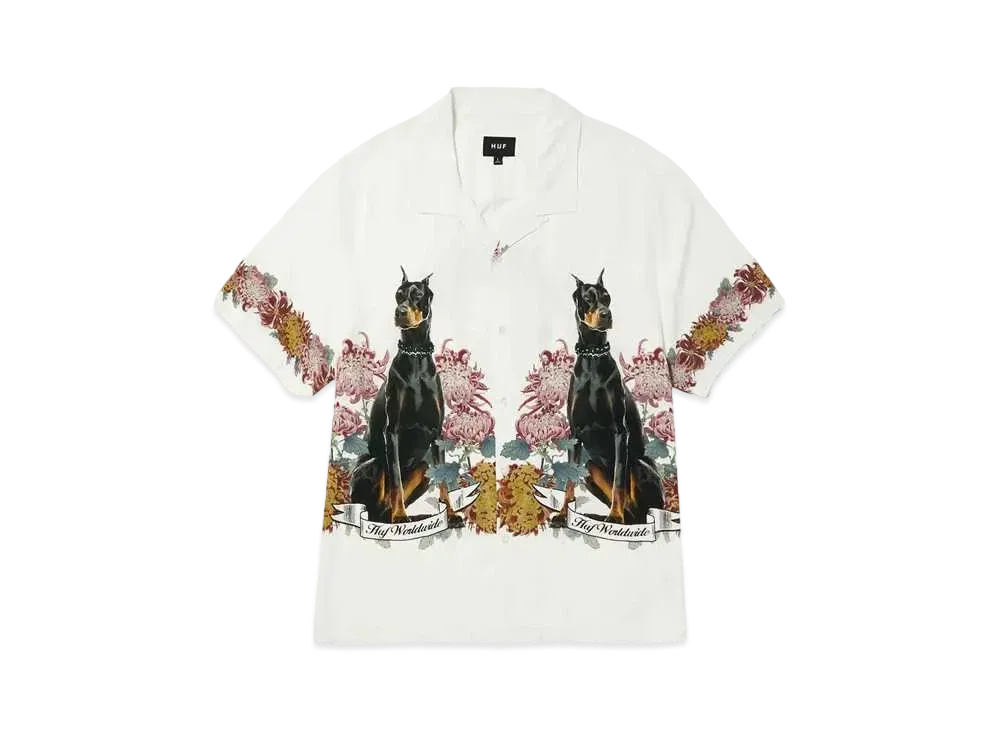 HUF Spring 24 Best Boys Ss Resort Shirt "White"