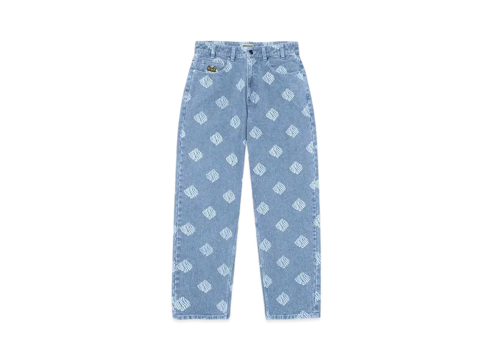 HUF Spring 24 Cromer Print Pant "Blue"