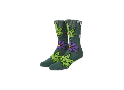 HUF Spring 24 Green Buddy Blossom Socks "Green"