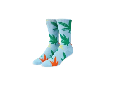 HUF Spring 24 Abstract Plantlife Socks "Light Blue"