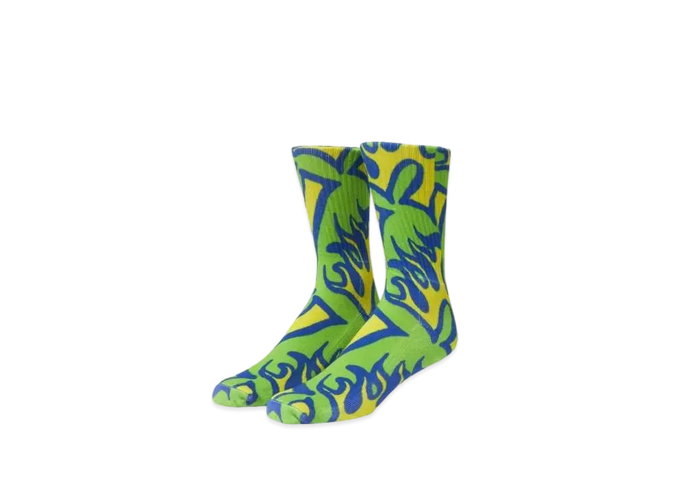 HUF Spring 24 Digital Heat Wave Socks "Clover"