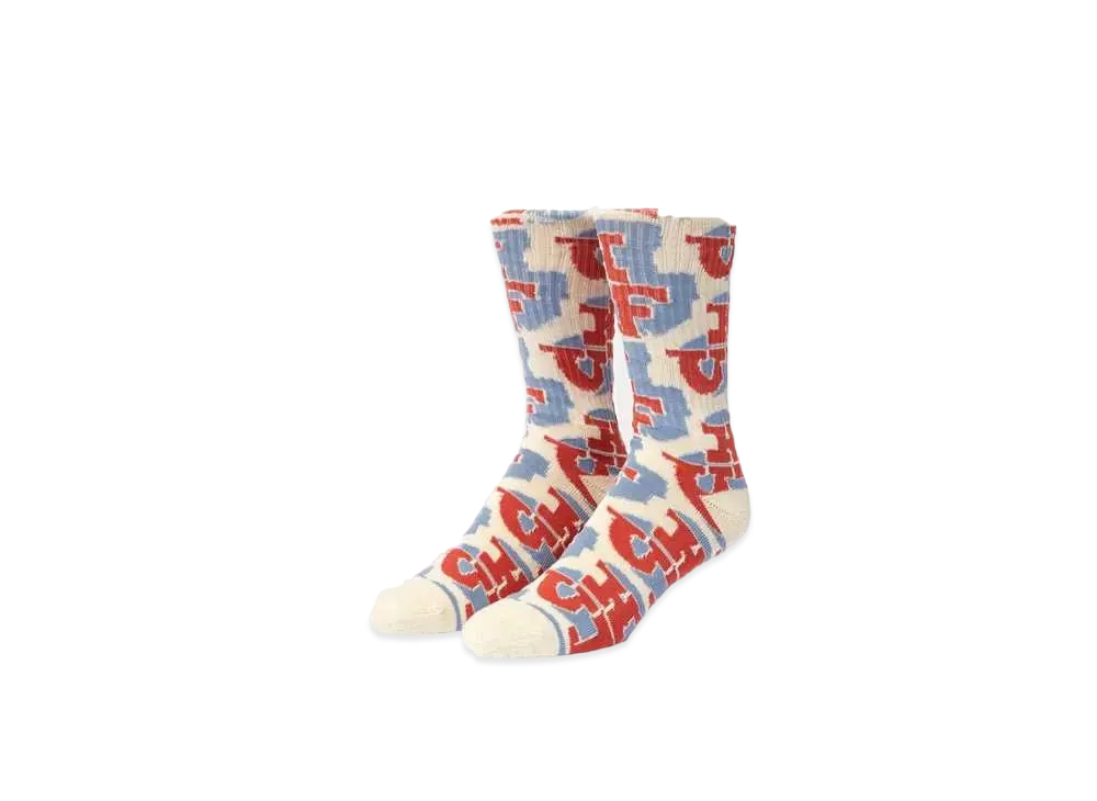 HUF Spring 24 Morex Crew Socks "Cream"