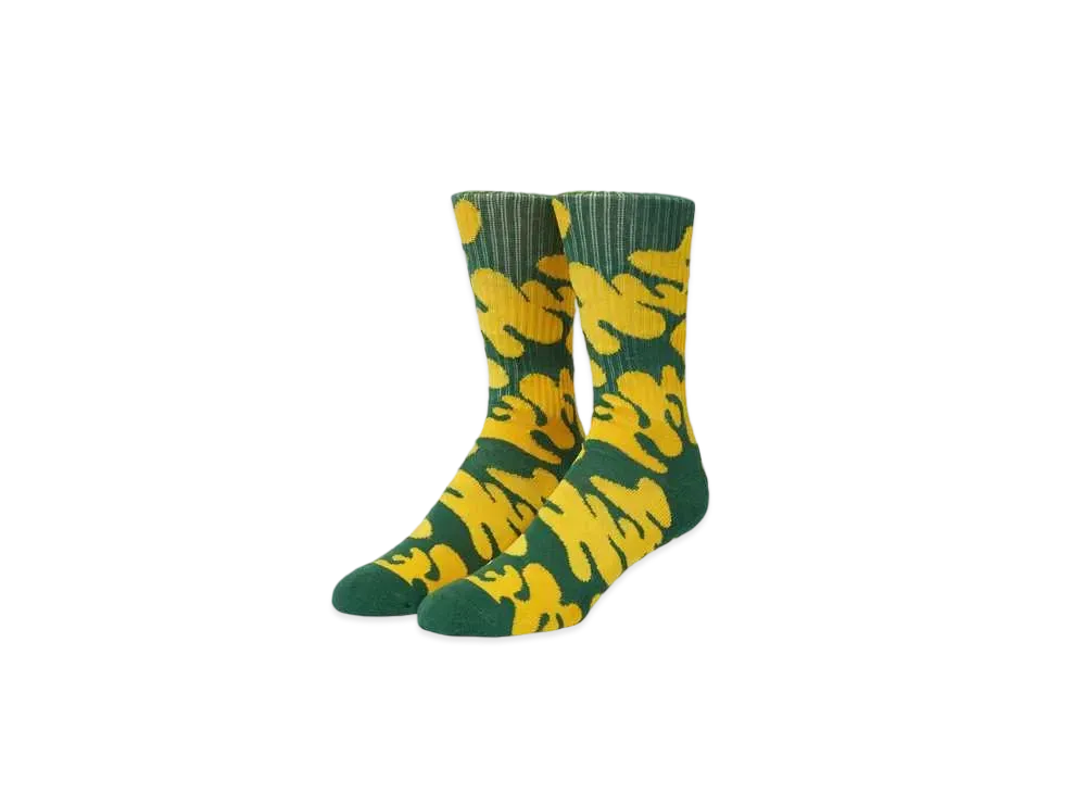 HUF Spring 24 Trip Crew Socks "Green"