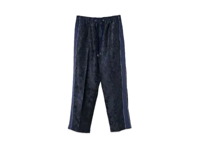 TAUPE BOTANICAL JQ PIPING PANTS "BLACK"