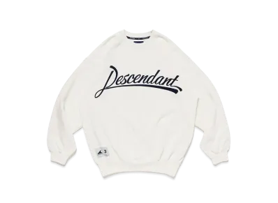 DESCENDANT Shoreline Crew Neck "White"