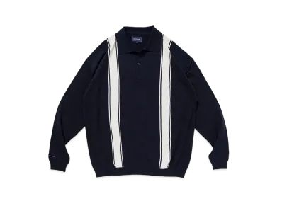DESCENDANT Spider Knit Polo "Navy"