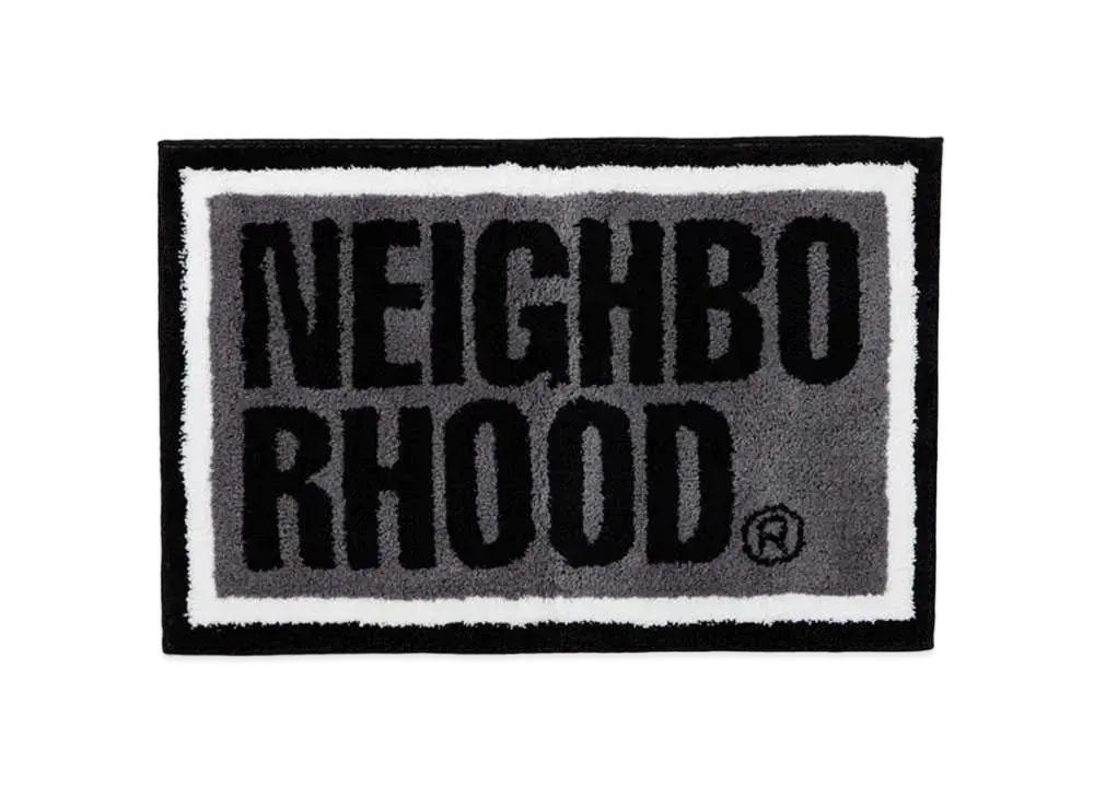 NEIGHBORHOOD NH x Gallery 1950 . Square Rug Mat "Gray"