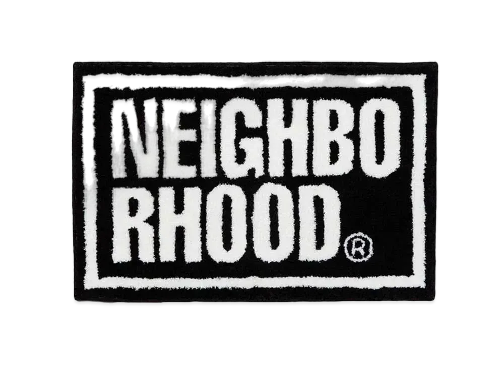 NEIGHBORHOOD NH x Gallery 1950 . Square Rug Mat "Black"