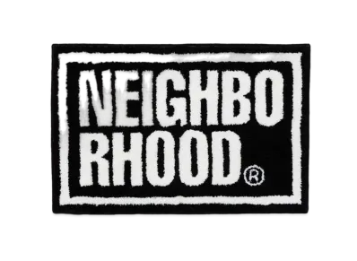 NEIGHBORHOOD NH x Gallery 1950 . Square Rug Mat "Black"