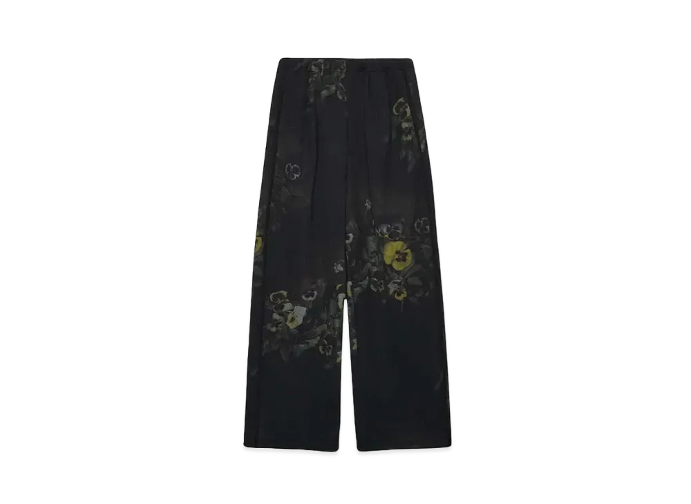 LAD MUSICIAN ESTER JERSEY PANSY TRACK PANTS "BLACK DARK"