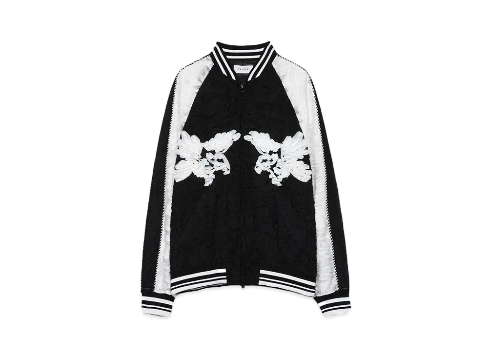 TAAKK CUT JACQUARD BLOUSON Ex "BLACKxWHITE"