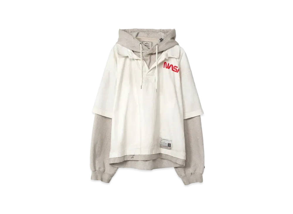 Maison MIHARA YASUHIRO Layered Hoodie "White"