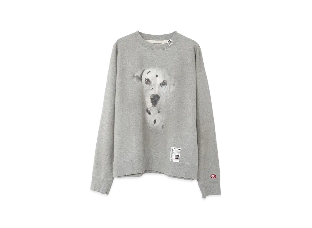 Maison MIHARA YASUHIRO Distressed Dog Printed Sweatshirt "Grey"