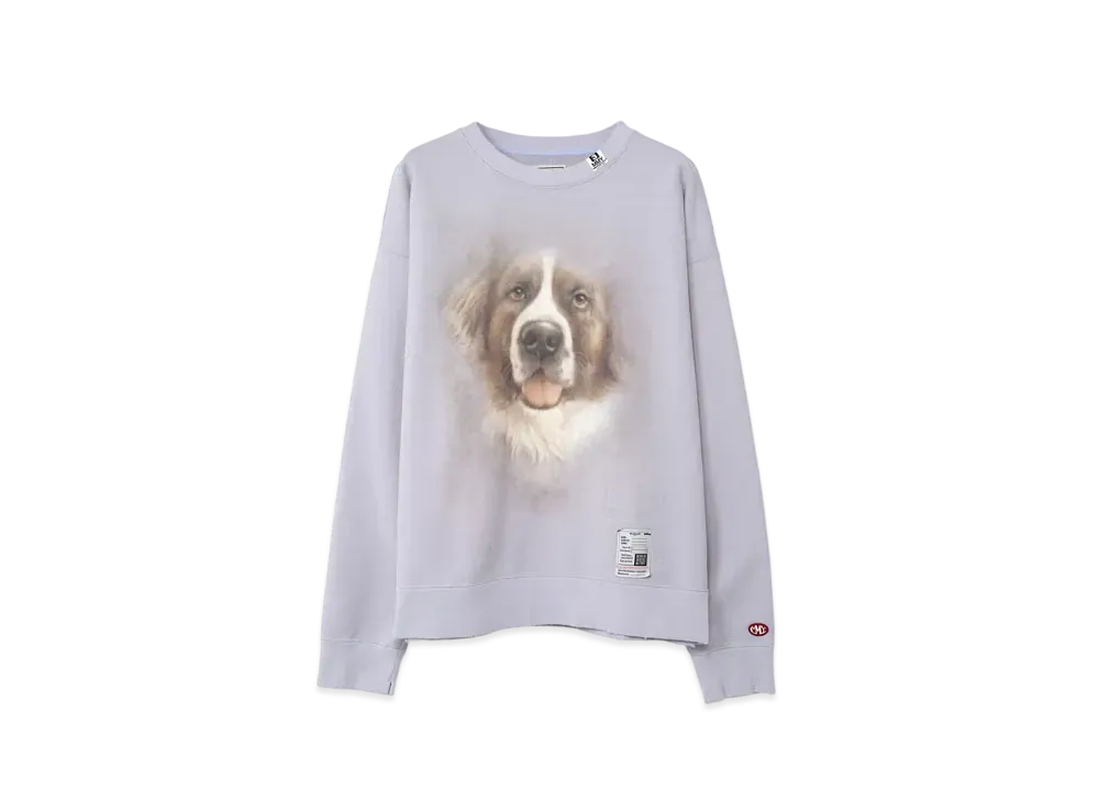 Maison MIHARA YASUHIRO Distressed Dog Printed Sweatshirt "Purple"