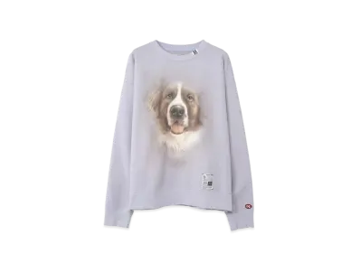 Maison MIHARA YASUHIRO Distressed Dog Printed Sweatshirt "Purple"