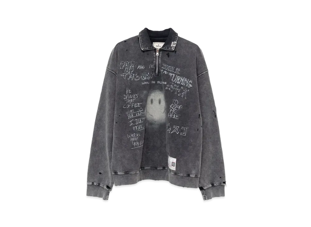 Maison MIHARA YASUHIRO Bleached Sweatshirt "Black"
