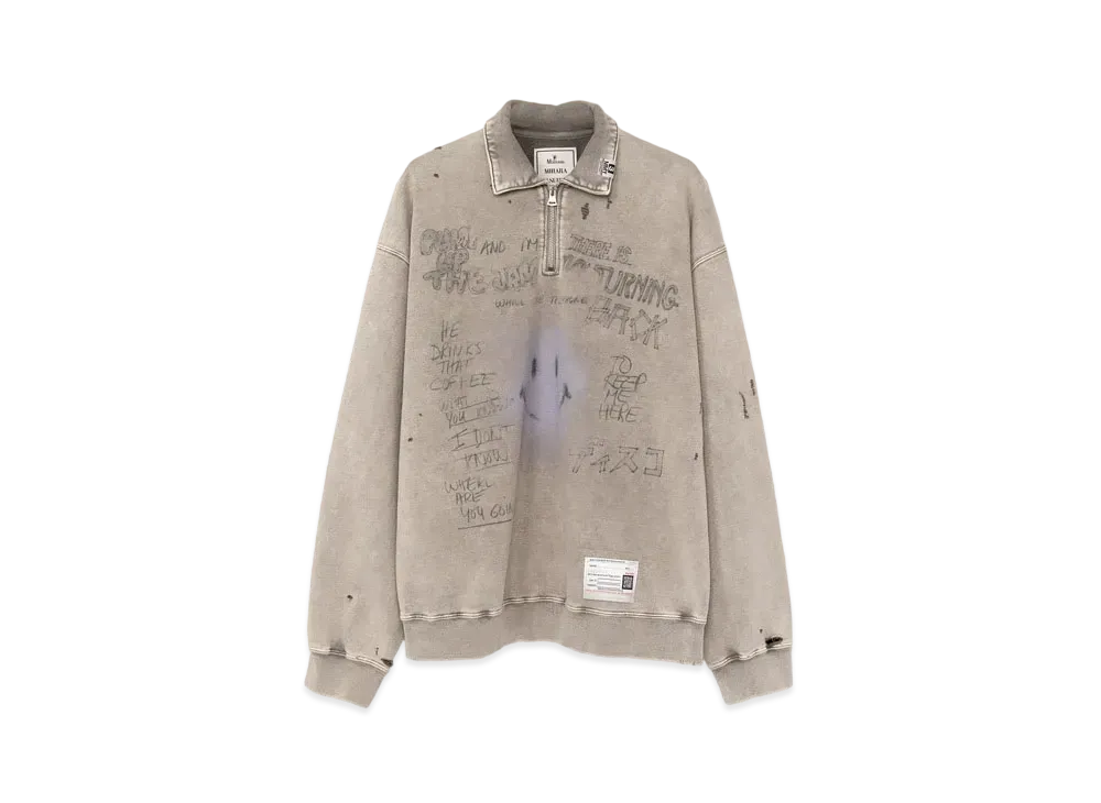Maison MIHARA YASUHIRO Bleached Sweatshirt "Beige"