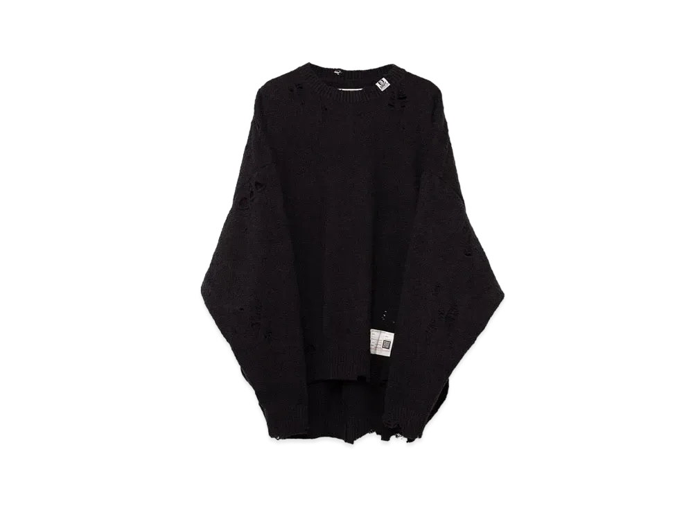 Maison MIHARA YASUHIRO Wide Back Knit Sweater "Black"