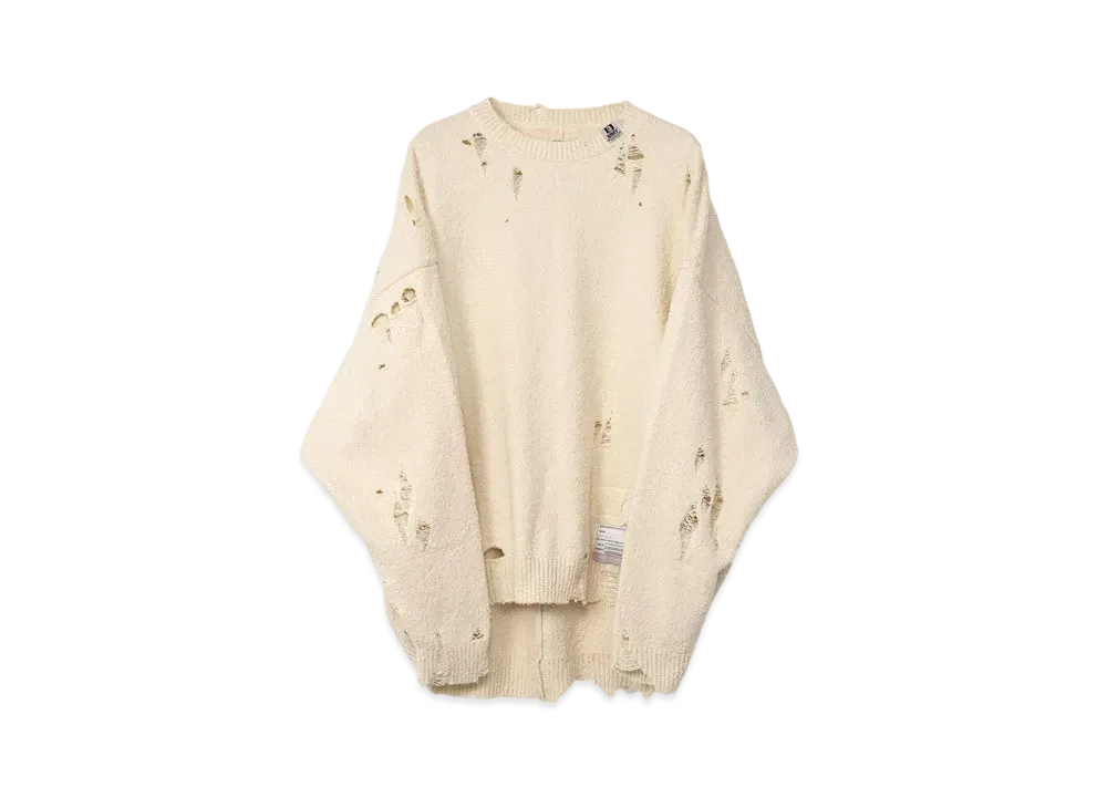 Maison MIHARA YASUHIRO Wide Back Knit Sweater "White"