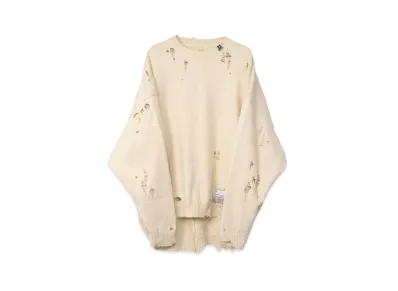 Maison MIHARA YASUHIRO Wide Back Knit Sweater "White"