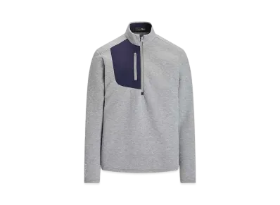 Polo Ralph Lauren Quilted Double Knit Pullover "Gray"