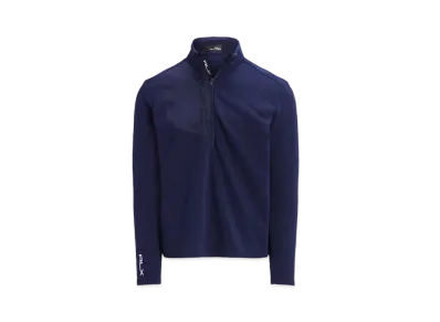 Polo Ralph Lauren Quilted Double Knit Pullover "Navy"