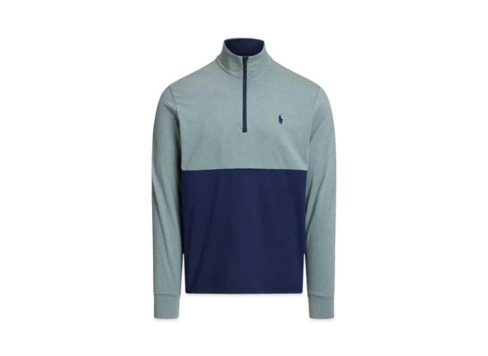 Polo Ralph Lauren Perfomance Jersey Quarter-Zip Pullover "Blue"