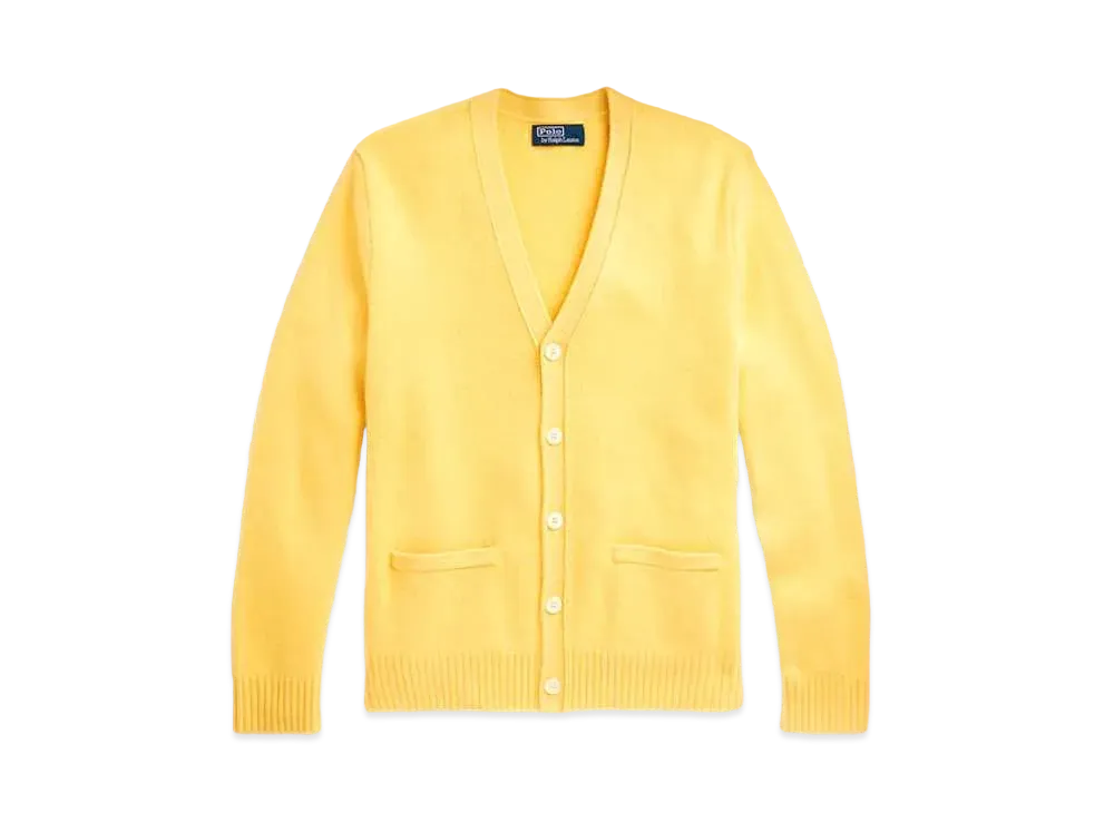 Polo Ralph Lauren Cashmere V-Neck Cardigan "Yellow"