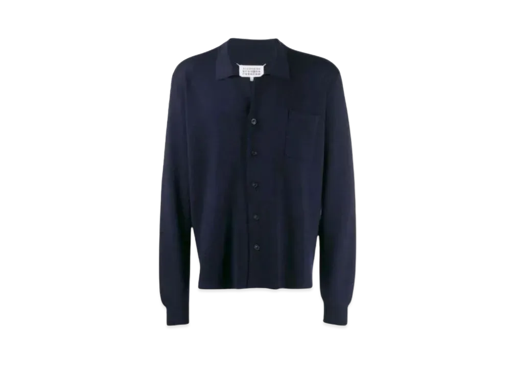 Maison Margiela Collared Cardigan "Dark Blue" 