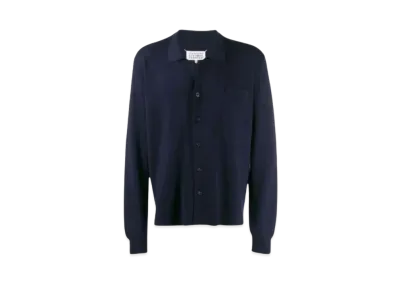 Maison Margiela Collared Cardigan "Dark Blue"