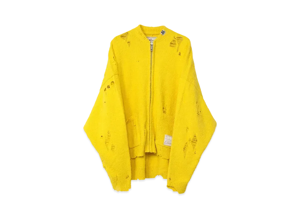 Maison MIHARA YASUHIRO Wide Back Knit Cardigan "Yellow"