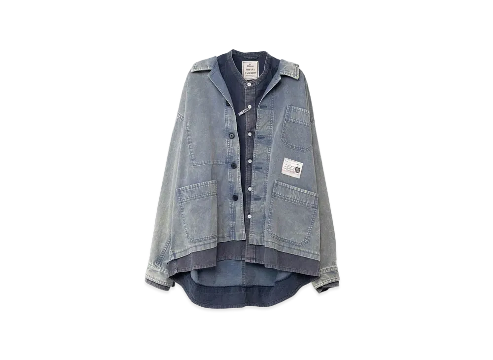 Maison MIHARA YASUHIRO Double Layered Shirt "Blue"