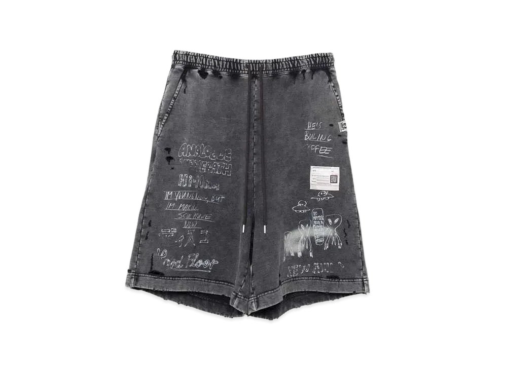 Maison MIHARA YASUHIRO Bleached Shorts "Black"