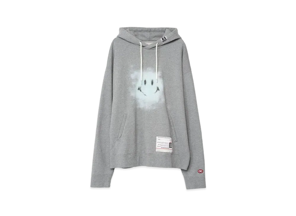 Maison MIHARA YASUHIRO Smily Face Printed Hoodie "Grey"
