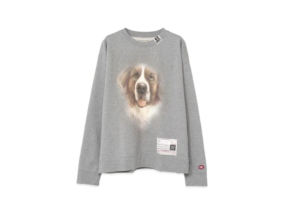 Maison MIHARA YASUHIRO Dog Printed Sweatshirt "Grey"