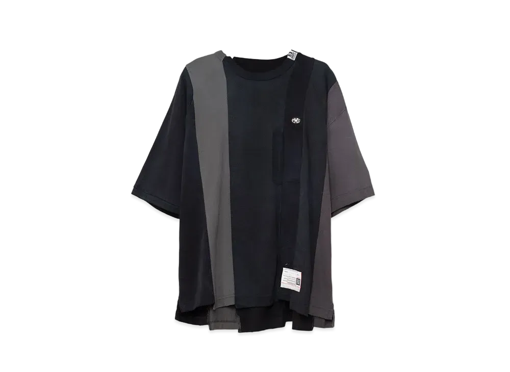 Maison MIHARA YASUHIRO Vertical Switching T-shirt "Black"