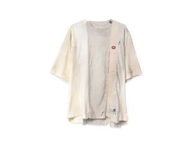 Maison MIHARA YASUHIRO Vertical Switching T-shirt "White"
