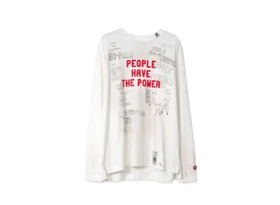 Maison MIHARA YASUHIRO Distressed Long-Sleeve T-shirt "White"