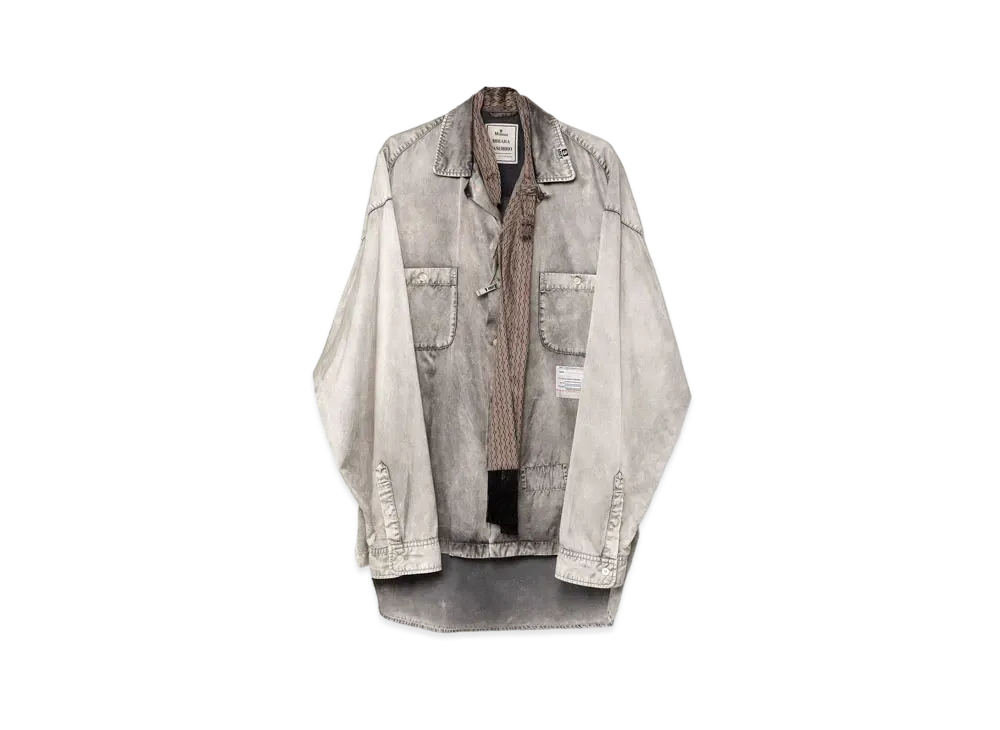 Maison MIHARA YASUHIRO Accessories Mixed Shirt "Light Gray"