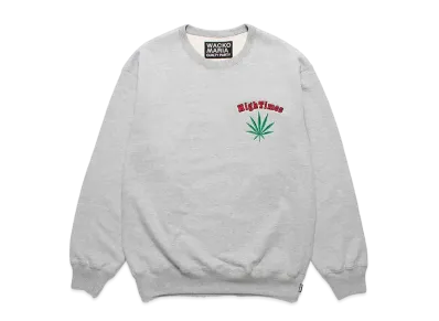 WACKO MARIA HIGH TIMES / Heavy Weight Crew Neck Sweat Shirt "Gray"