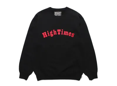 WACKO MARIA HIGH TIMES / Heavy Weight Crew Neck Sweat Shirt #1 "Black"