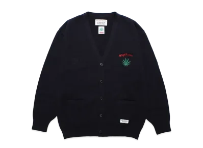WACKO MARIA HIGH TIMES / Classic Knit Cardigan "Navy"