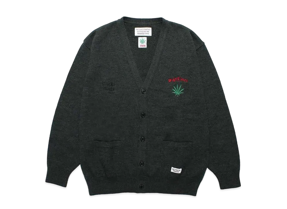 WACKO MARIA HIGH TIMES / Classic Knit Cardigan "Green"