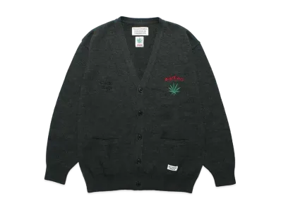 WACKO MARIA HIGH TIMES / Classic Knit Cardigan "Green"