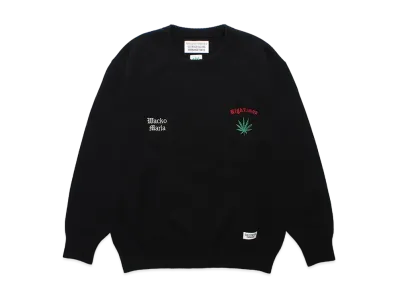 WACKO MARIA HIGH TIMES / Classic Knit Sweater "Black"