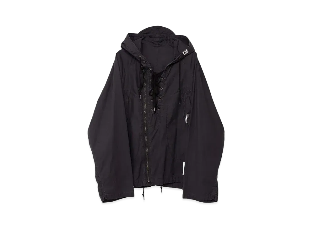 Maison MIHARA YASUHIRO Lace-up Hooded Jacket "Black"